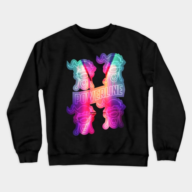 Neon Powerline Max Crewneck Sweatshirt by western.dudeooles